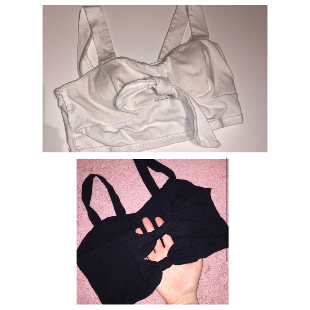 SALE!! 🔴 BUNDLE Black & White Crop Tops